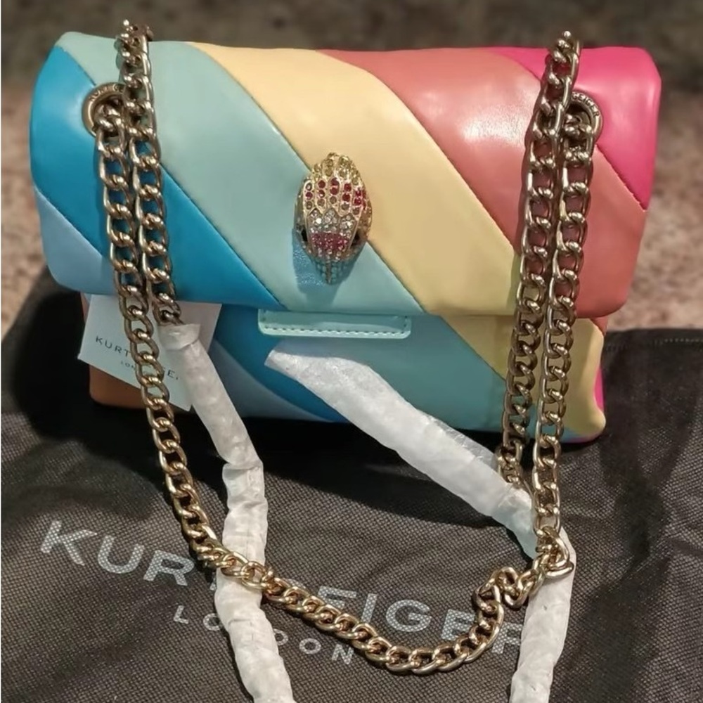 Kurt Geiger Small Multicolor Shoulder Handbag Bag - Picture 3 of 4
